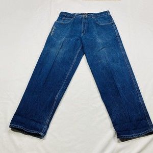 Sean John Jeans Mens Size 38 X 34 Dark Wash Carpenter Baggy Hip Hop Vintage